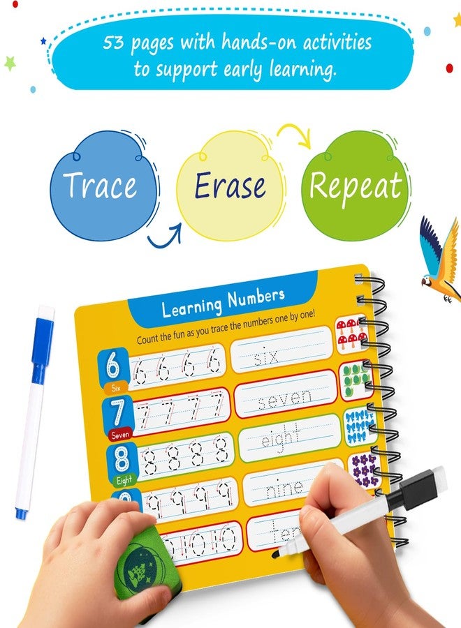 Simply magic 53 PCS Simply Magic I Can Write Tracing Book for Kids Ages 3-5, Dry Erase Letter Tracing Preschool WorkBook, Alphabet ABC Tracing, Toddler Handwriting Practice, Dry Erase Preschool Learning Activities - Image 4